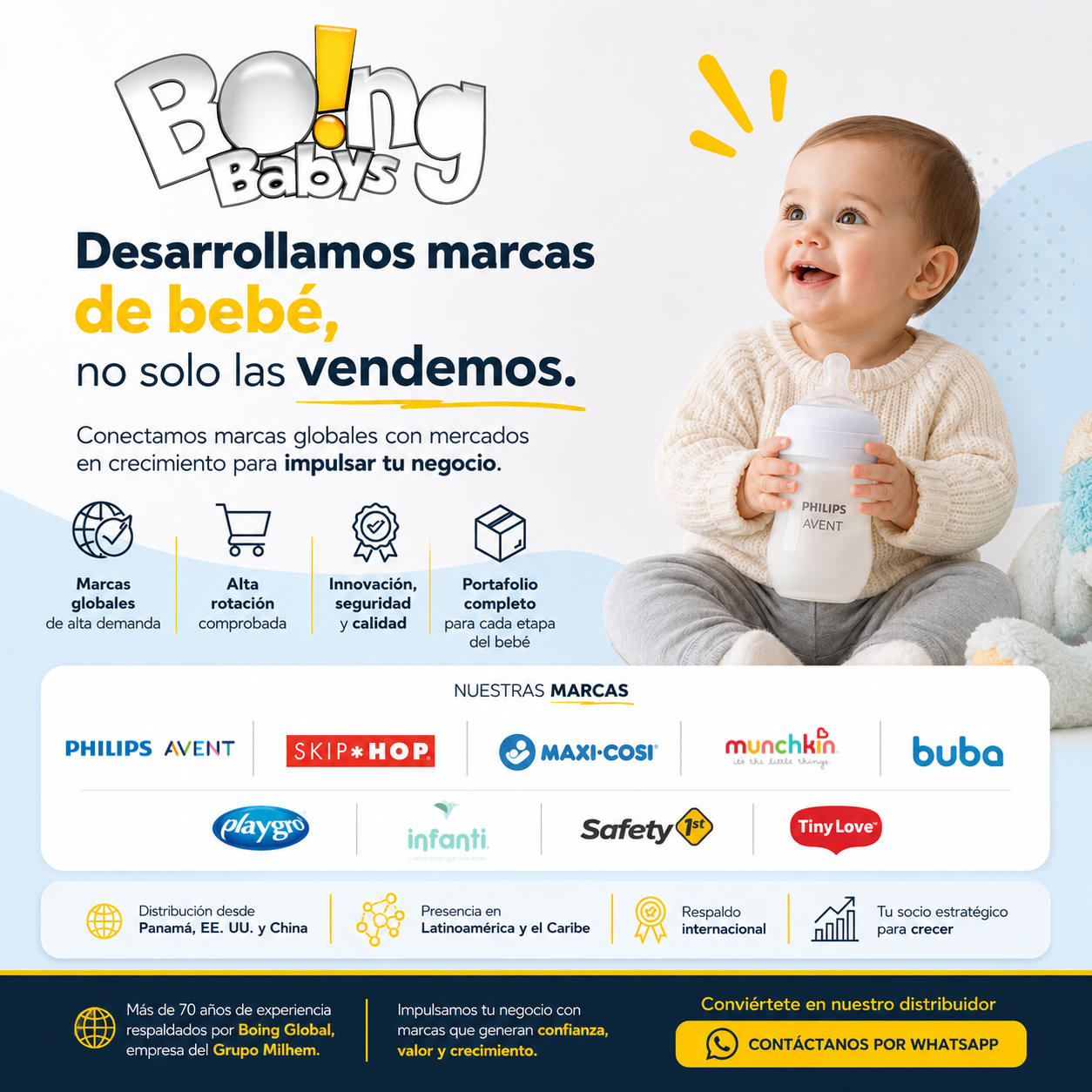Potencia tu negocio con marcas líderes del mundo del bebé