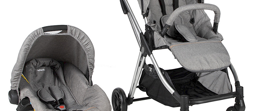 COCHE CON CARGUERA Y BASE / SMART WALK LIGHT GREY AS6111-LIGHT GREY