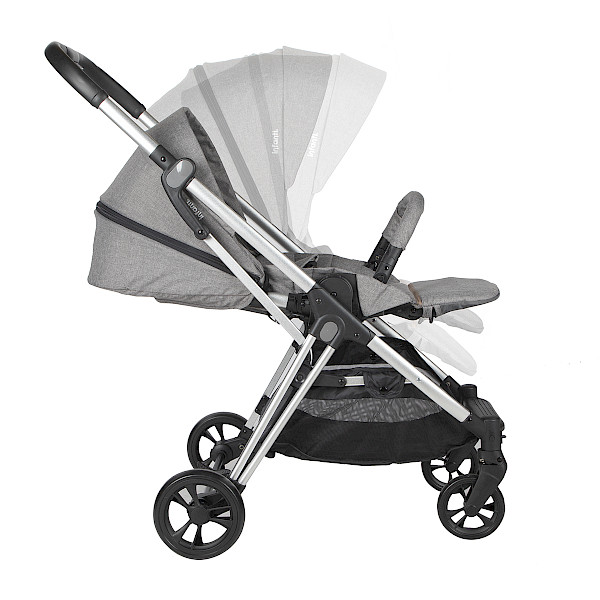 COCHE CON CARGUERA Y BASE / SMART WALK LIGHT GREY AS6111-LIGHT GREY