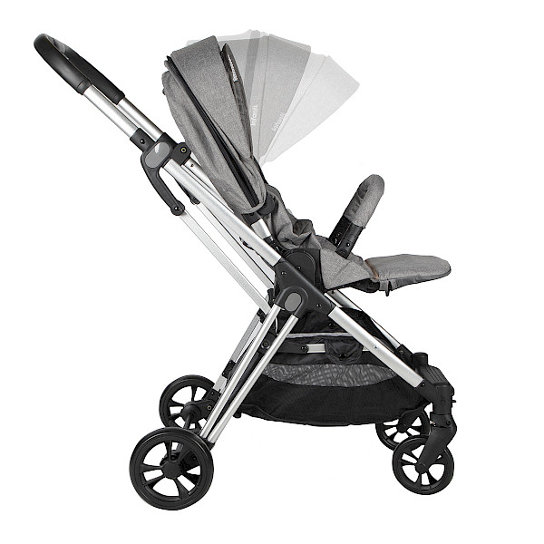 COCHE CON CARGUERA Y BASE / SMART WALK LIGHT GREY AS6111-LIGHT GREY