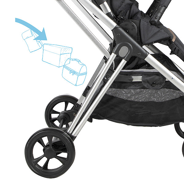 COCHE CON CARGUERA Y BASE / SMART WALK LIGHT GREY AS6111-LIGHT GREY